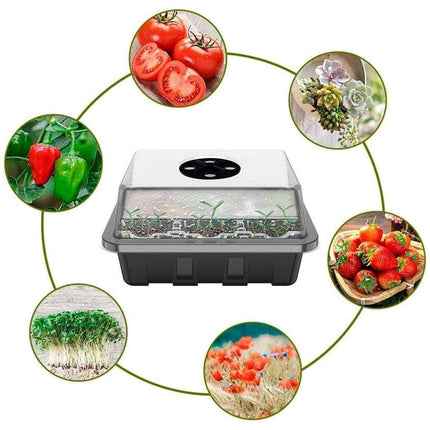 3/5pcs Plastic Seedling Tray Gardening Plant Starter Trays Nursery Pots Planting