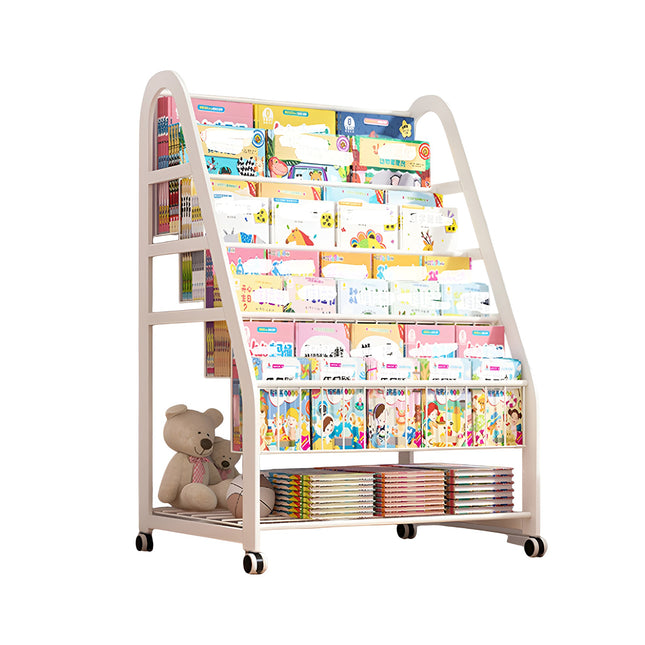 Kids Bookcase Home Picture Book Shelf for Toddlers Kids Sturdy Wooden Multilayer