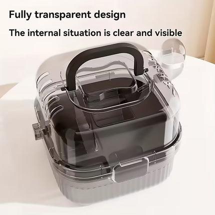 Portable Clear View Breathable Transparent Hamster Travel Carrier Transport Cage