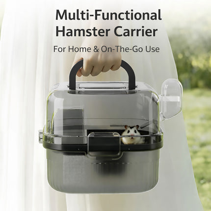 Portable Clear View Breathable Transparent Hamster Travel Carrier Transport Cage