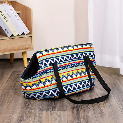 Portable Breathable Cat Carrier Bag Single Shoulder Strap Handheld Tote Bag