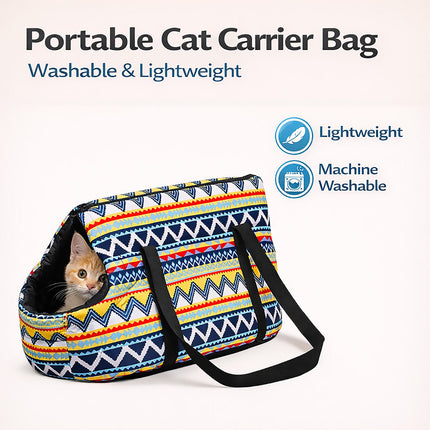 Portable Breathable Cat Carrier Bag Single Shoulder Strap Handheld Tote Bag