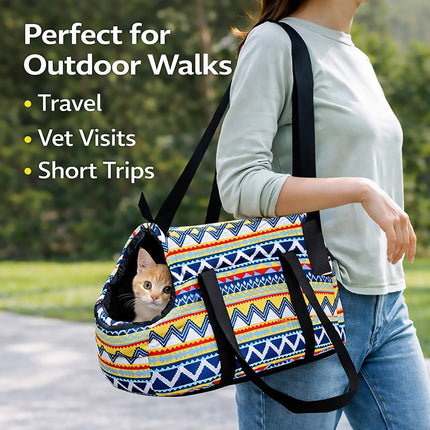 Portable Breathable Cat Carrier Bag Single Shoulder Strap Handheld Tote Bag