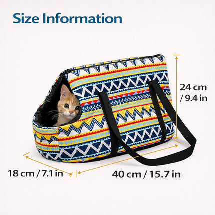Portable Breathable Cat Carrier Bag Single Shoulder Strap Handheld Tote Bag