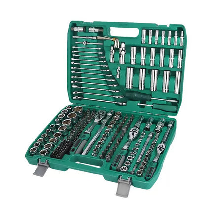 Socket Wrench Tool Set 216pcs Chrome Vanadium Auto Repair Ratchet Bit Workshop