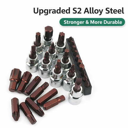 Socket Wrench Tool Set 216pcs Chrome Vanadium Auto Repair Ratchet Bit Workshop