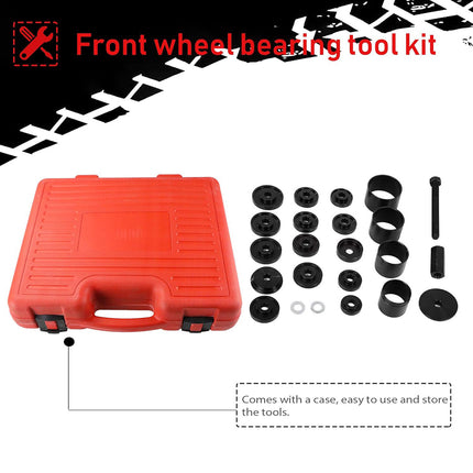 23pcs Automotive Heavy Duty Front Hub Bearing Race Service Kit Repair Set Tool