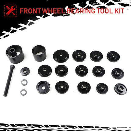 23pcs Automotive Heavy Duty Front Hub Bearing Race Service Kit Repair Set Tool