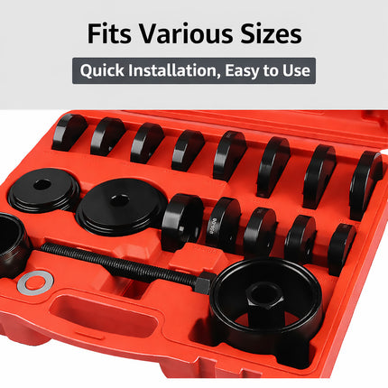 23pcs Automotive Heavy Duty Front Hub Bearing Race Service Kit Repair Set Tool