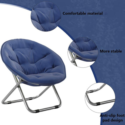 Folding Moon Disc Chair Recliner Comfortable Non Slip for Home Use Durable