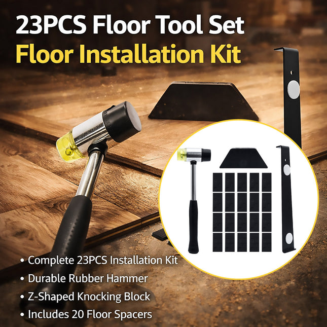 23pc Laminate Vinyl Wood Flooring Installation Repair Tool Kit Baseboard Trim