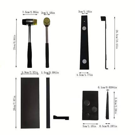 23pc Laminate Vinyl Wood Flooring Installation Repair Tool Kit Baseboard Trim