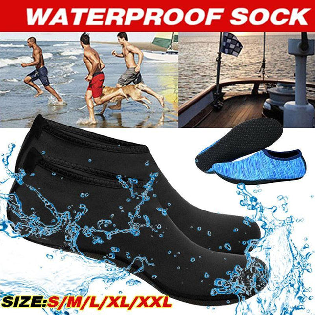 Unisex Water Shoes Slip On Aqua Socks Swim Surf Diving Yoga Exercise Reef Shoes Black - Aimall
