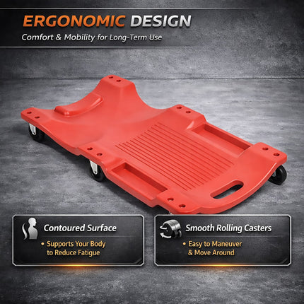 Professional Grade Portable Mechanic Creeper Workshop Maintenance Repair Pad
