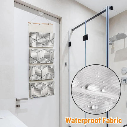 2PCS Multi Layer Wall Mounted Hanging Closet Storage Bag Wardrobe Organizer