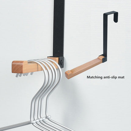 2PCS Over Door Clothes Hanger Folding Hook Closet Garment Storage Organizer