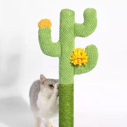 Cactus Cat Scratching Post Sisal Climbing Toy Pet Furniture Cat Scratcher Board