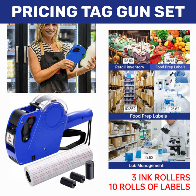 Price Tag Gun Set Durable For Retail Store Supermarket Sale Price Marking Tool