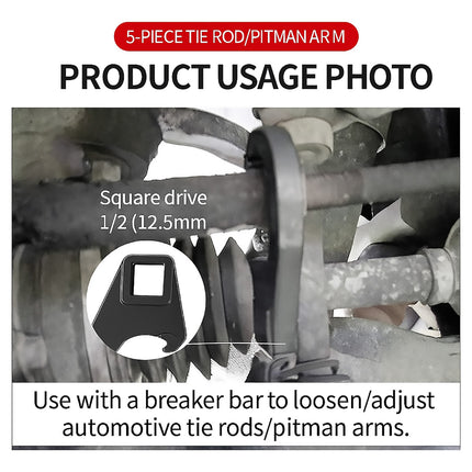 5pcs Tie Rod Crowfoot Wrench Set Cr-V Alloy for Car Truck Steering Repair