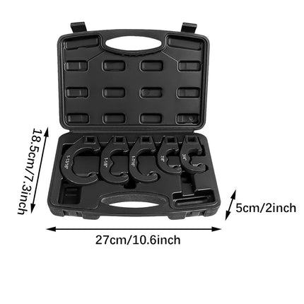 5pcs Tie Rod Crowfoot Wrench Set Cr-V Alloy for Car Truck Steering Repair