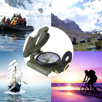 Compass Multifunctional Outdoor Navigation Tool Green Direction Finder Hiking