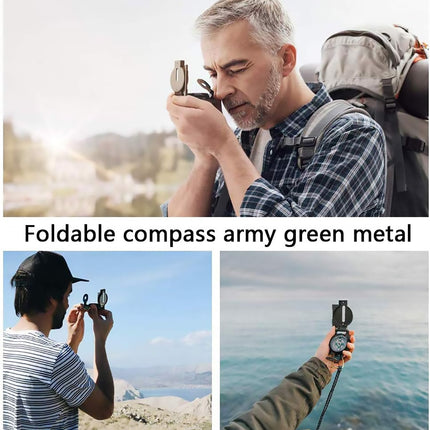 Compass Multifunctional Outdoor Navigation Tool Green Direction Finder Hiking