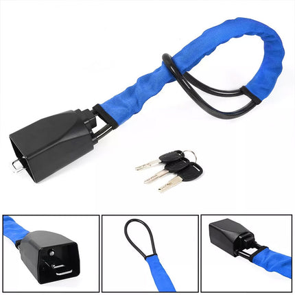 Universal Steering Wheel Lock with 3 Key Seat Car Belt Lock Anti-Theft Device