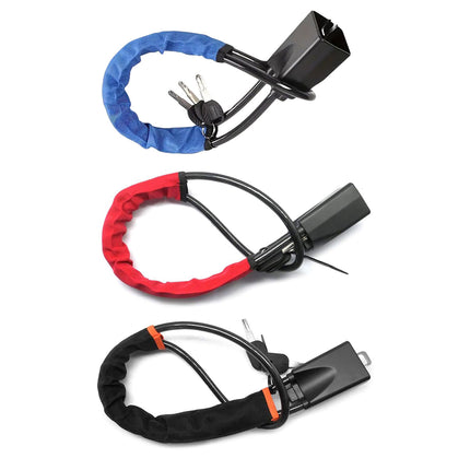 Universal Steering Wheel Lock with 3 Key Seat Car Belt Lock Anti-Theft Device