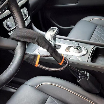 Universal Steering Wheel Lock with 3 Key Seat Car Belt Lock Anti-Theft Device