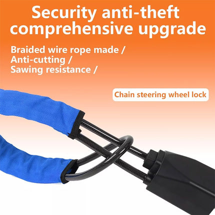 Universal Steering Wheel Lock with 3 Key Seat Car Belt Lock Anti-Theft Device