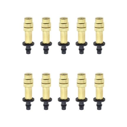10pcs Adjustable Atomizing Copper Nozzles for Garden Watering Spraying
