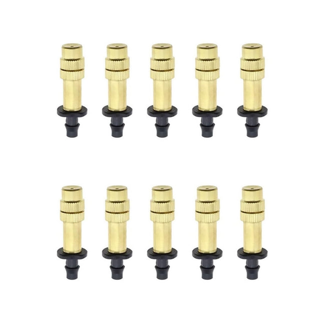 10pcs Adjustable Atomizing Copper Nozzles for Garden Watering Spraying