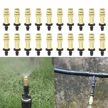 10pcs Adjustable Atomizing Copper Nozzles for Garden Watering Spraying