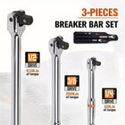 3pcs F-Type 1/2 to 1/4 Drive Swivel Head Socket Extension Adapter Tool Repair