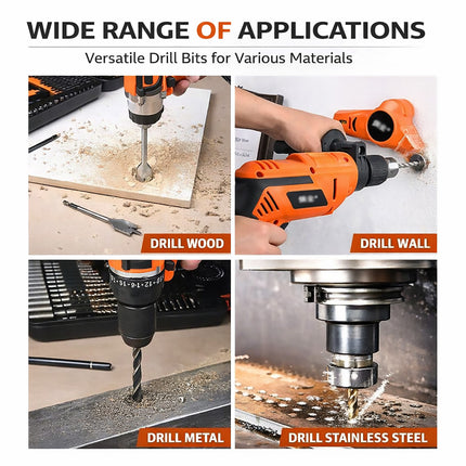 111pcs Multifunctional Drill Bit Socket Set Hex Shank Driver Power Tool Bits