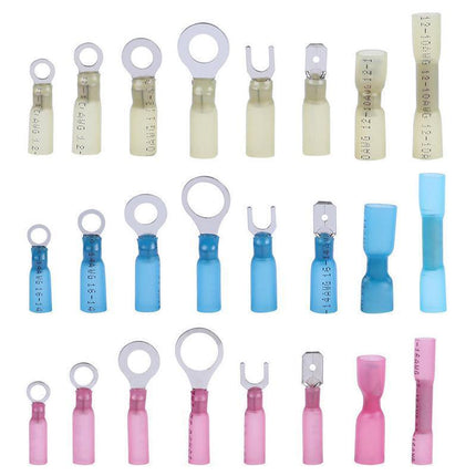 240PCS Heat Shrink Wire Connectors Electrical Crimp Marine Automotive Terminals - Aimall