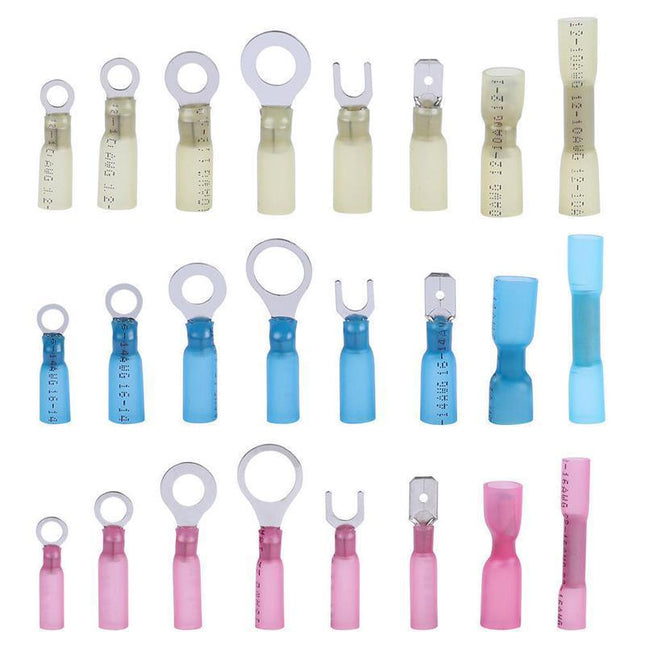 240PCS Heat Shrink Wire Connectors Electrical Crimp Marine Automotive Terminals - Aimall