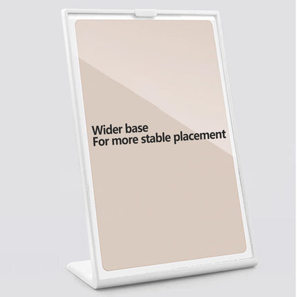 7PCS L-Shaped Table Plastic Display Board White Durable for Restaurant Hotel Use