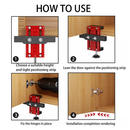 Cabinet Door Installation Locator Handle Mounting Precision Measuring Tool