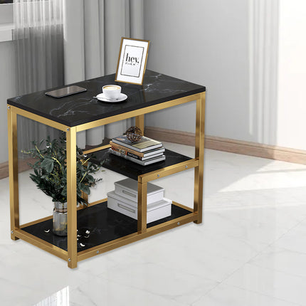 Marble Coffee Table Nesting Tables Sofa Side Bed End Table For Living Room