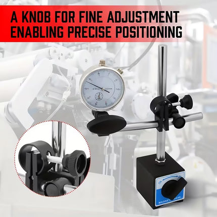 Dial Indicator Gauge Set 0-10mm Magnetic Base Test Precision Measurement Use