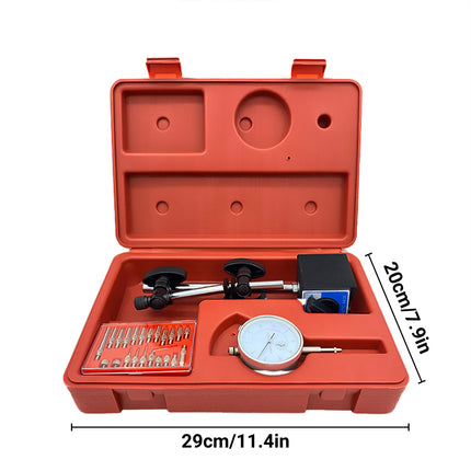 Dial Indicator Gauge Set 0-10mm Magnetic Base Test Precision Measurement Use