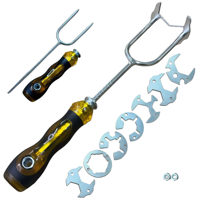 Basin Wrench Set Adjustable Plumbing Sink Faucet Repair Tool 7 Die Heads