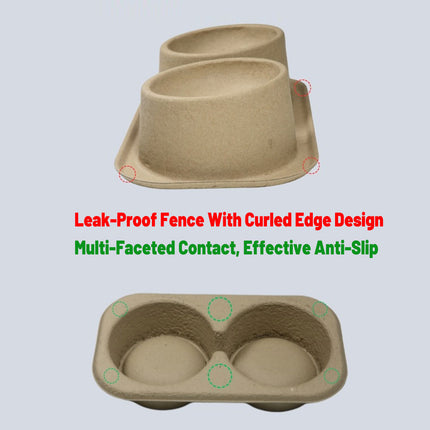 10pcs Cat Dog Bowl Double Round Bowl Angled Raised Feeder Food Water Dish Set