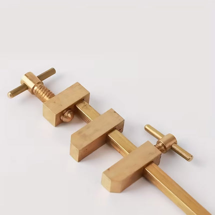 Brass Woodworking Clamp Set 2pcs Mini Parallel Jaw Wood Fixing Tool
