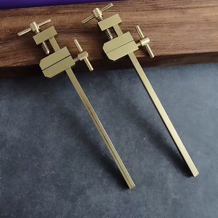 Brass Woodworking Clamp Set 2pcs Mini Parallel Jaw Wood Fixing Tool