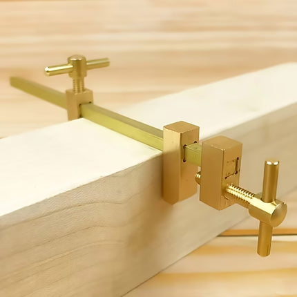 Brass Woodworking Clamp Set 2pcs Mini Parallel Jaw Wood Fixing Tool