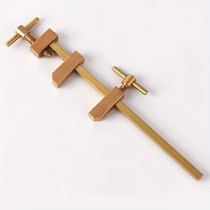 Brass Woodworking Clamp Set 2pcs Mini Parallel Jaw Wood Fixing Tool