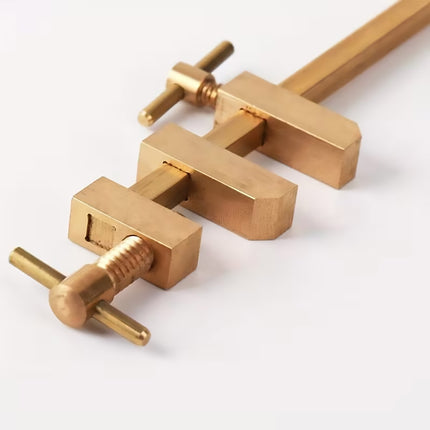 Brass Woodworking Clamp Set 2pcs Mini Parallel Jaw Wood Fixing Tool