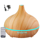 7 Led Light Aromatherapy Diffuser Aroma Essential Oil Air Humidifier Wood Grain